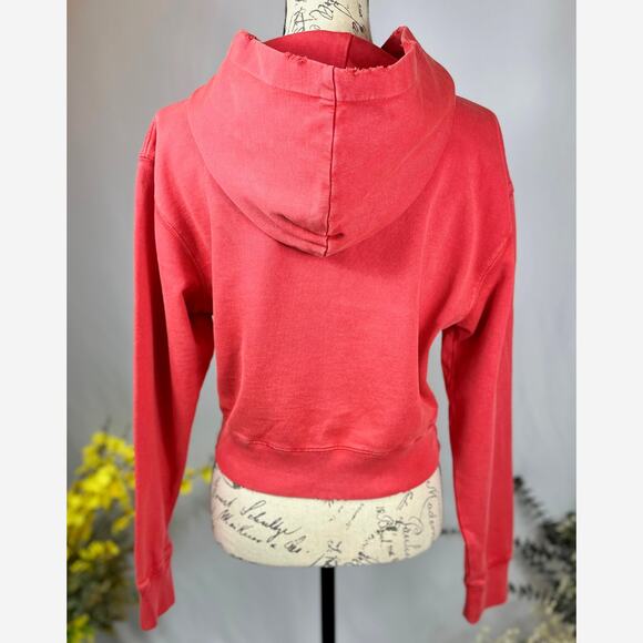 The Kooples Text-Appliqué Zip-Through Cotton-Jersey Hoodie 4 - Picture 15 of 16